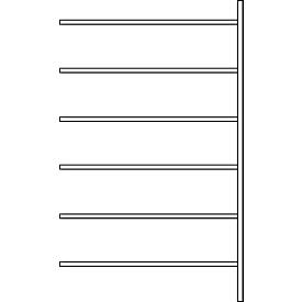 SSI Schäfer Aanbouwstelling R 3000, 6 legborden, B 1315 mm x D 600 mm, legborden gelakt