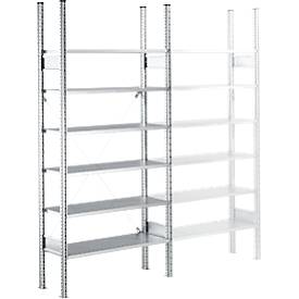 SSI Schäfer Legbordstelling  R3000, Basisstelling, B 1055 x D 600 mm, draagvermogen 100 kg,
