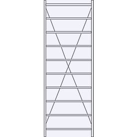 SSI Schäfer Basis stelling R 3000, 10 legborden, B 1055 mm x D 500 mm, gegalvaniseerde legborden
