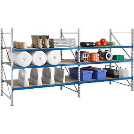 SSI Schäfer Stellingsysteem WR 600, basissectie, dwarssteun gegalvaniseerd, met 2 niveaus, 2200 x 1800 x 800 mm