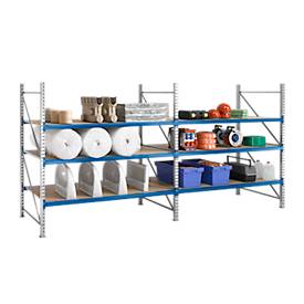 SSI Schäfer Stellingsysteem WR 600, basissectie, dwarssteun gegalvaniseerd, met 4 niveaus, 3000 x 1500 x 1050 mm