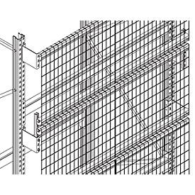 SSI Schäfer Roosterachterwand-set, v. H 2500 x D 1100 mm, breedte 2700 mm, incl. accessoires