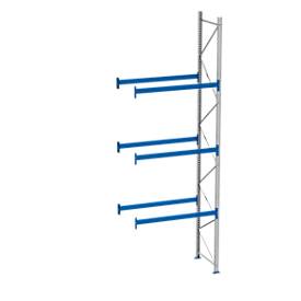 SSI Schäfer Palletstelling PR 600, aanbouwsectie, H 5800 mm, max. 800 kg, 3 dwarssteunen