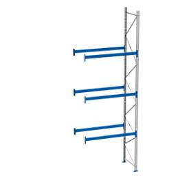 SSI Schäfer Palletstelling PR 600, aanbouwsectie, H 5800 mm, max. 800 kg, 3 dwarssteunen