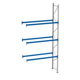 SSI Schäfer Palletstelling PR 600, aanbouwsectie, H 5800 mm, max. 800 kg, 4 dwarssteunen