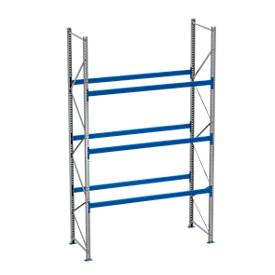 SSI Schäfer Palletstelling PR 600, basissectie, H 4700 mm, max. 800 kg, 3 dwarssteunen
