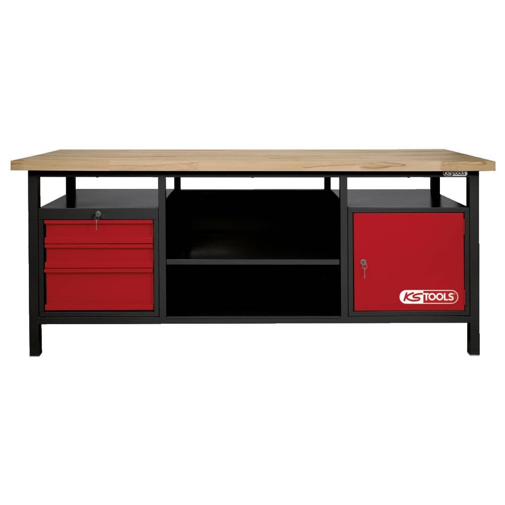 KS Tools 8650201 XXL-werkbank met 3 laden en 1 deur (b x h x d) 2000 x 840 x 680 mm