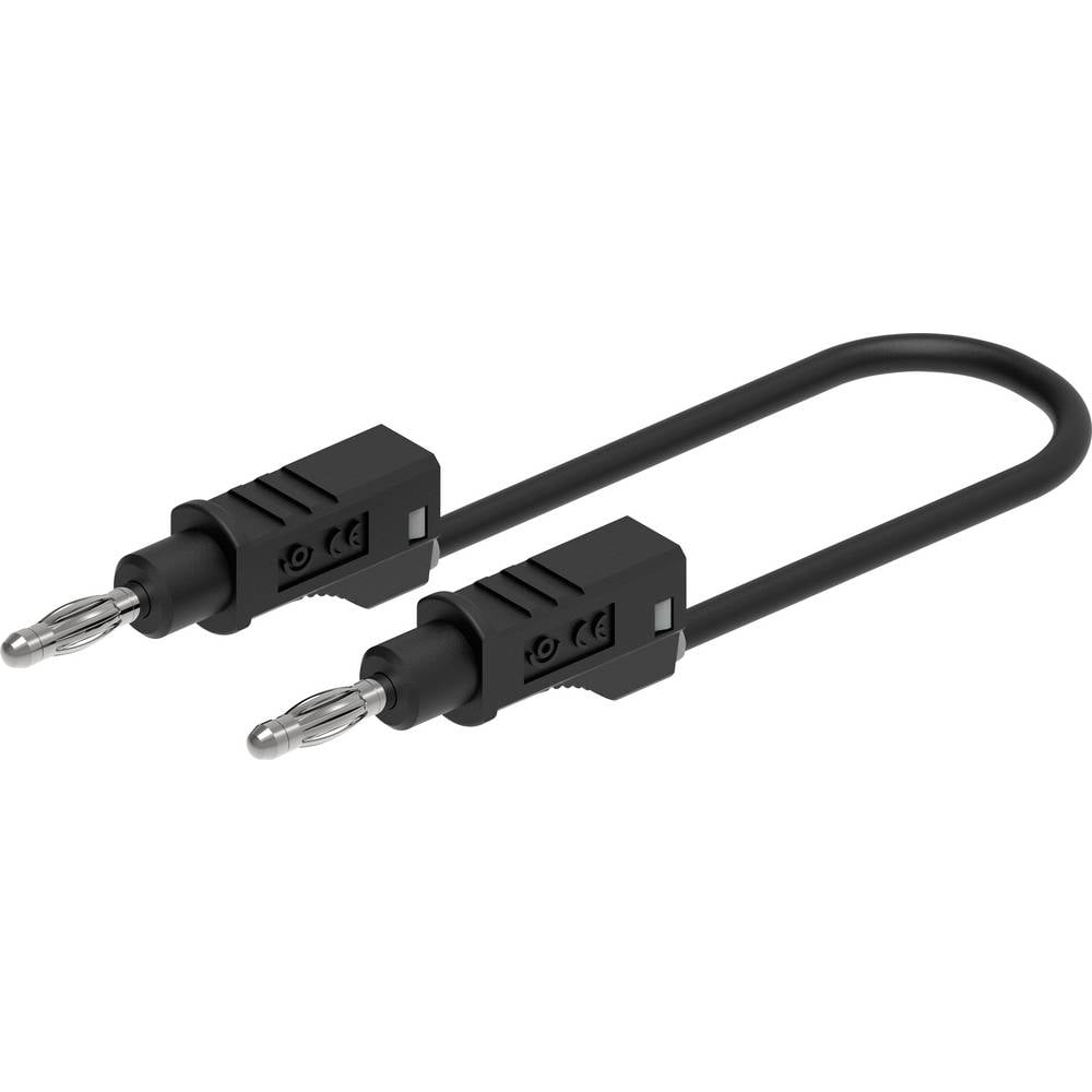 Electro PJP 2112-CD1-100N Meetsnoer Bananenstekker 4 mm 100 cm Zwart 1 stuk(s)