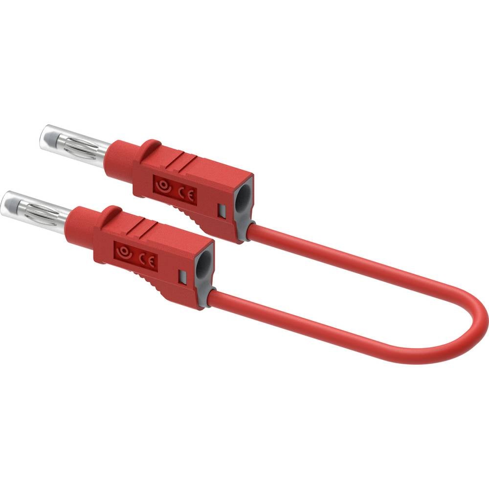 Electro PJP 2211/600V-CD1-100R Meetsnoer Bananenstekker 100 cm Rood 1 stuk(s)