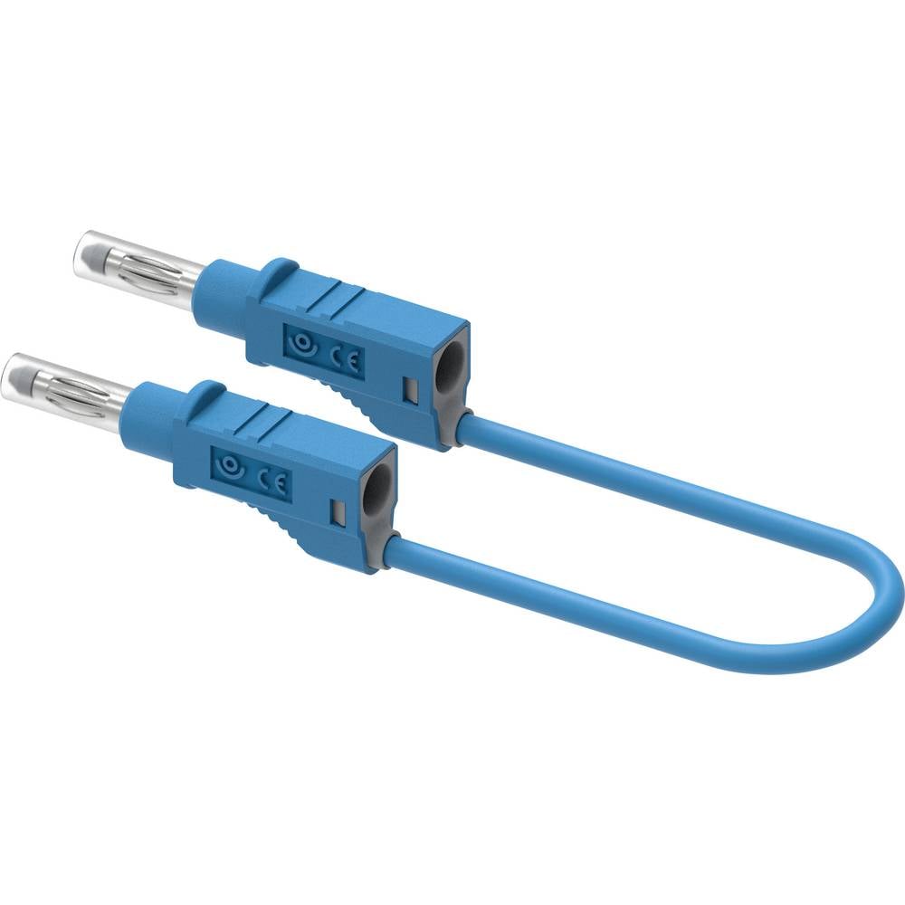 Electro PJP 2214/600V-CD1-100BL Meetsnoer Steekaansluiting 4 mm 100 cm Blauw 1 stuk(s)