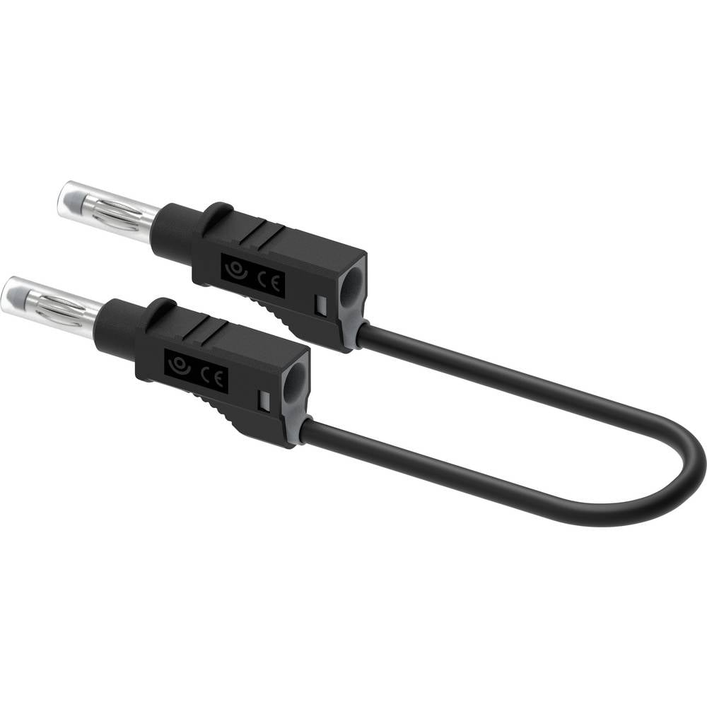 Electro PJP 2214/600V-CD1-100N Meetsnoer Steekaansluiting 4 mm 100 cm Zwart 1 stuk(s)