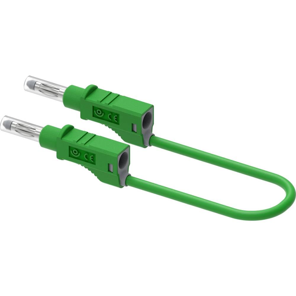 Electro PJP 2214/600V-CD1-100V Meetsnoer Steekaansluiting 4 mm 100 cm Groen 1 stuk(s)