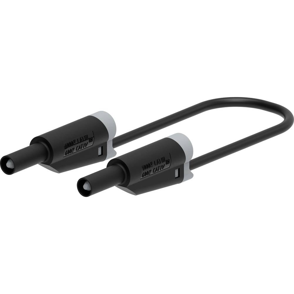 Electro PJP 2719-IEC-CD1-100N Meetsnoer Steekaansluiting 4 mm, Bananenstekker 100 cm Zwart 1 stuk(s)