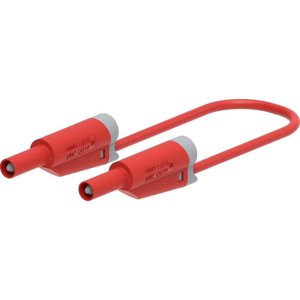 Electro PJP 2719-IEC-CD1-100R Meetsnoer Steekaansluiting 4 mm, Bananenstekker 100 cm Rood 1 stuk(s)