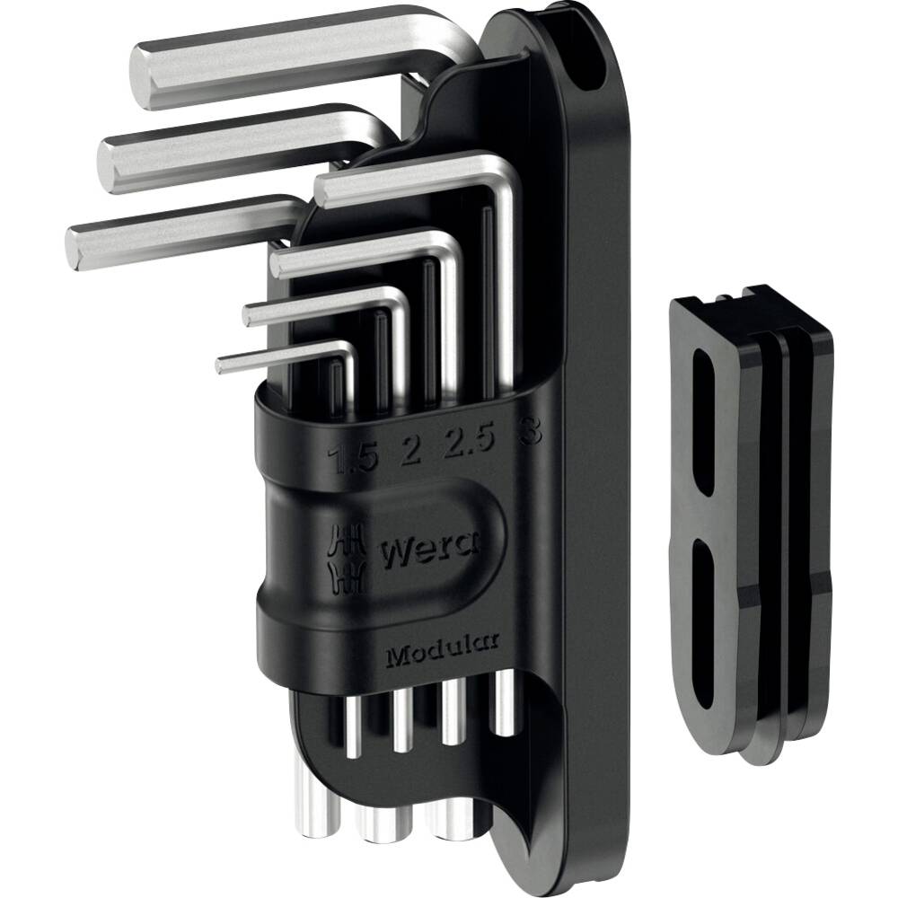 Wera Tool-Check Modular Winkelschlüssel 1 Inbus Haakse schroevendraaierset 1.5 mm, 2 mm, 2.5 mm, 3 mm, 4 mm, 5 mm, 6 mm