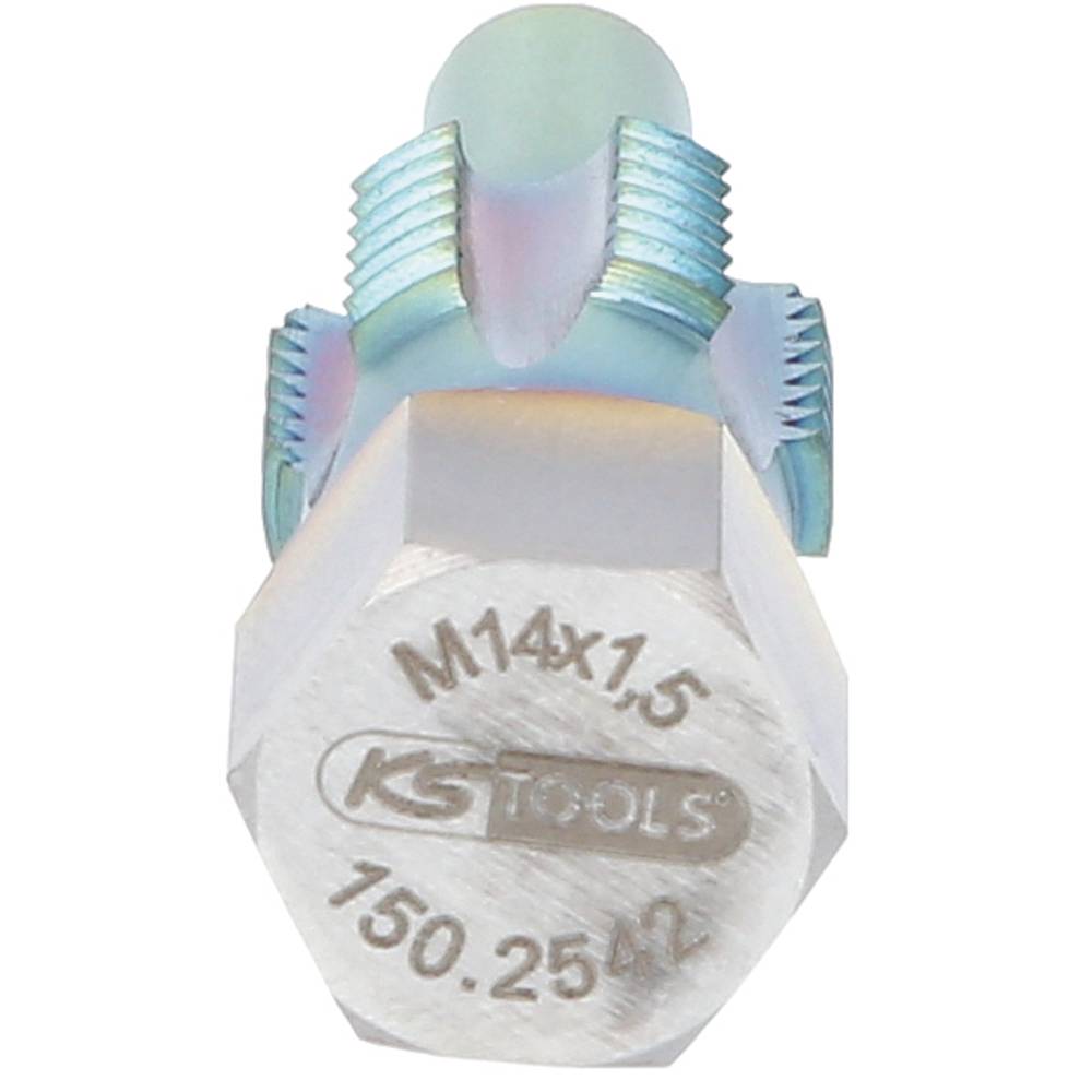 KS Tools 150.2542 Schroefdraad natapper M14 x 1.5 Speciaal gereedschapsstaal 1 stuk(s)