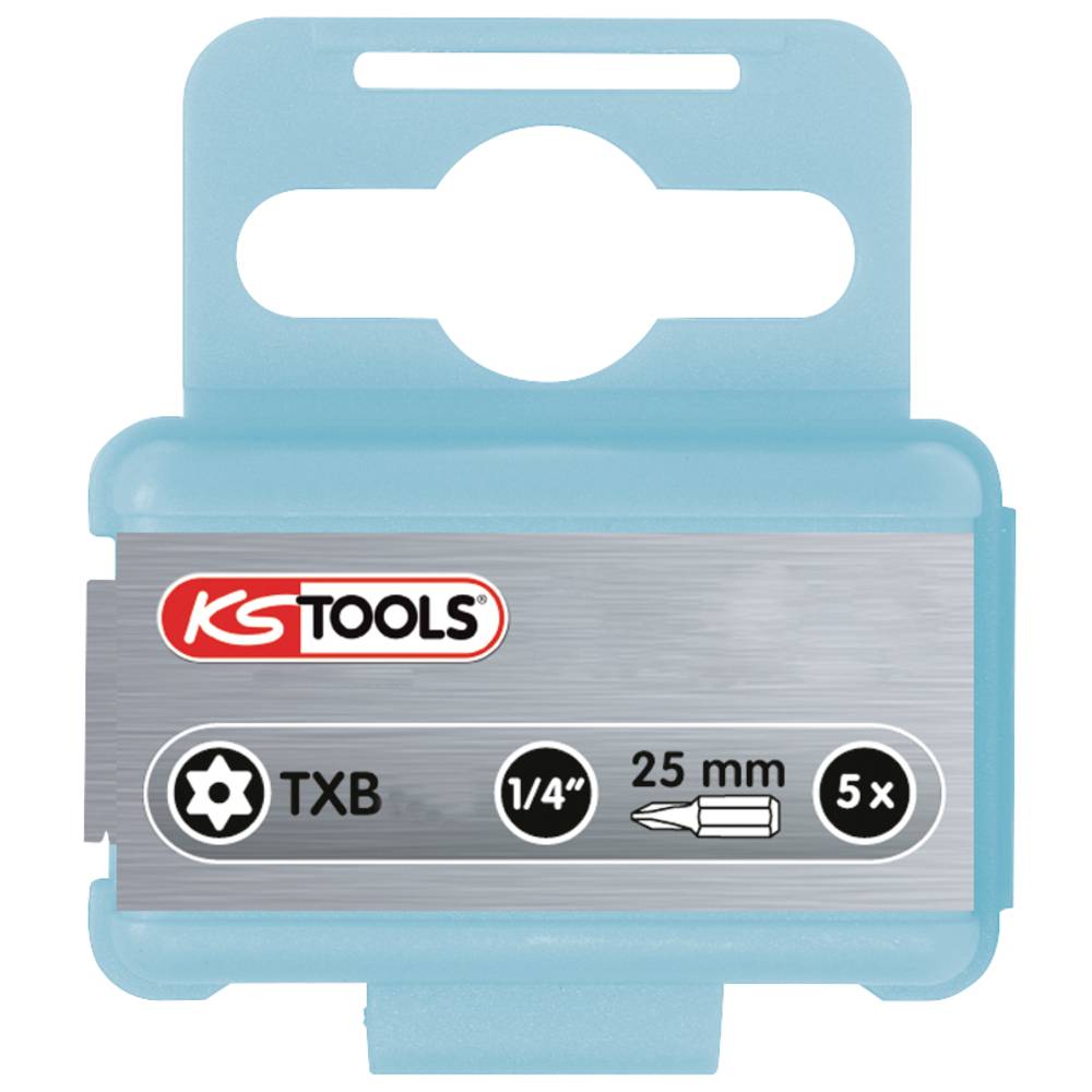KS Tools 910.2351 9102351 Torx-bit TB 25 RVS V2A Roestvast C 6.3 5 stuk(s)