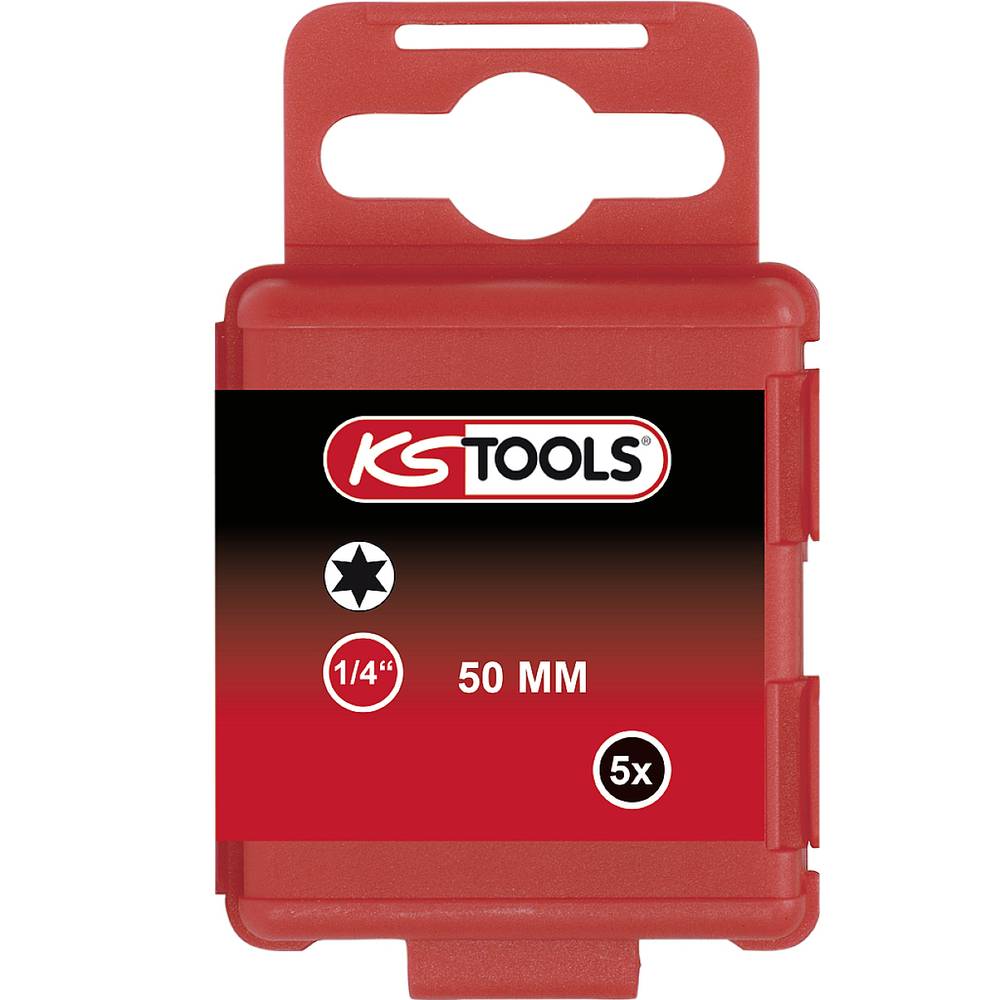 KS Tools 911.2741 9112741 Torx-bit T 30 Speciaal staal Vernikkeld E 6.3 5 stuk(s)
