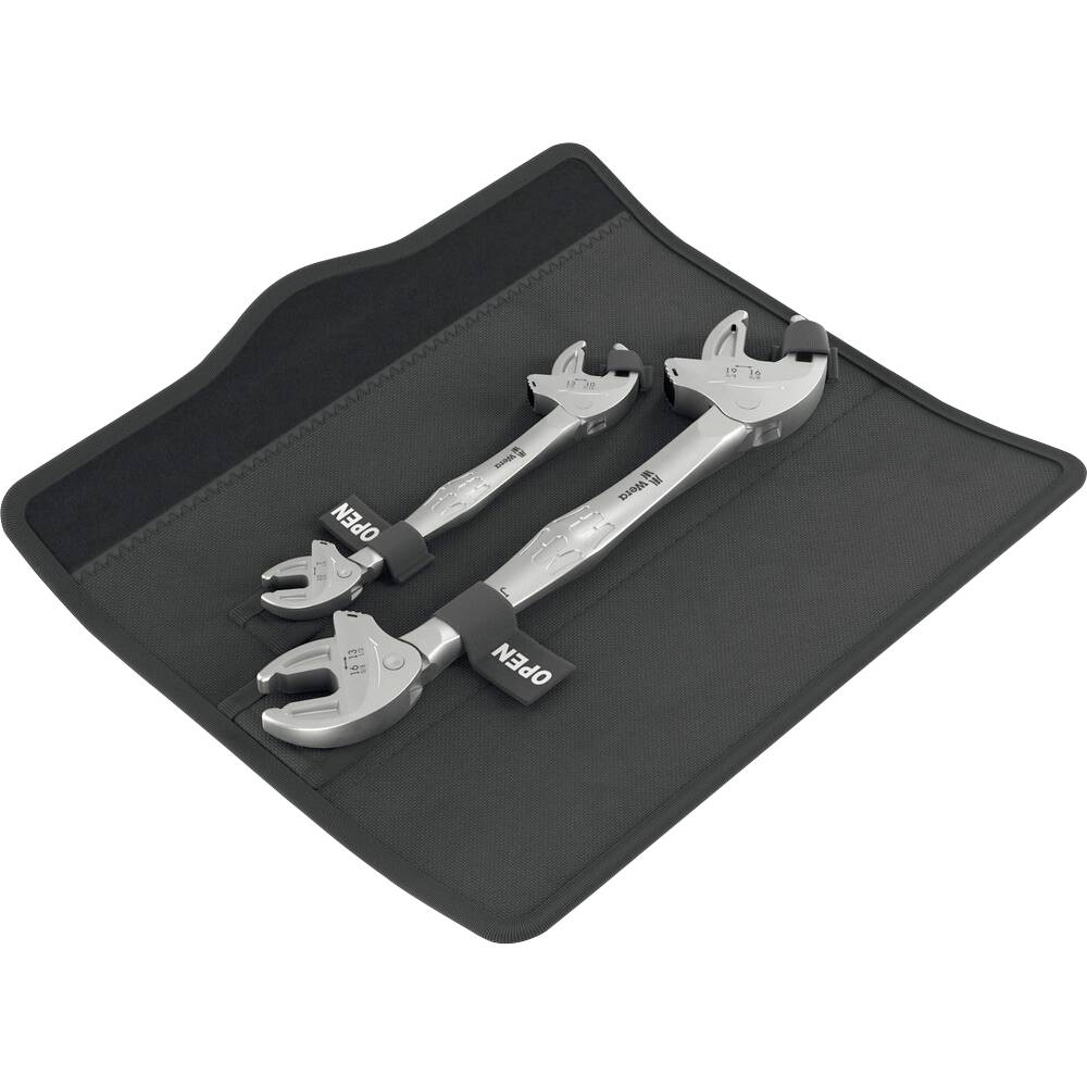 Wera 05020340001 6006 Joker 2 Set 1 Zelfaanpassende dubbele steeksleutel Sleutelbreedte (metrisch) 7 - 19 mm Sleutelbreedte (inch) 1/4 - 3/4