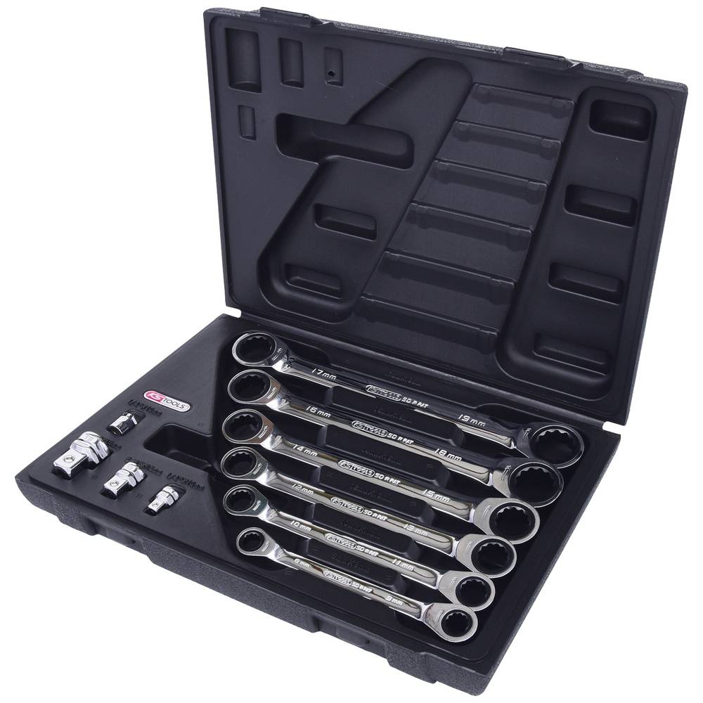 KS Tools 5034560 503.4560 Dubbele ringsleutelset Sleutelbreedte (metrisch) 8 - 19 mm