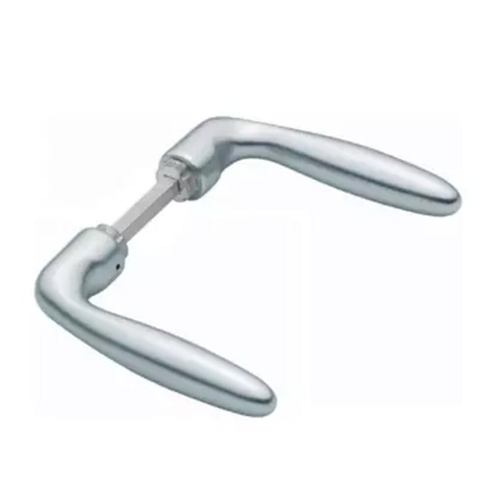 Hoppe Türdrückerpaar Verona 1510 Alu.F1 o.Rosetten 4-KT.8mm 