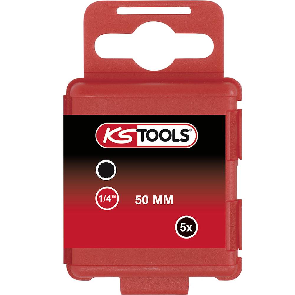 KS Tools 911.2708 XZN-bit M5 Speciaal staal E 6.3 5 stuk(s)