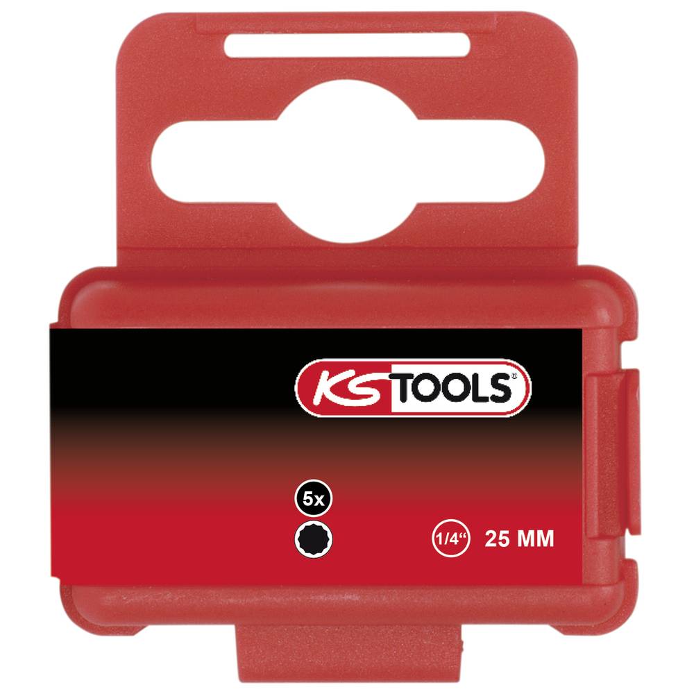 KS Tools 911.8392 XZN-bit Speciaal staal Vernikkeld C 6.3 5 stuk(s)