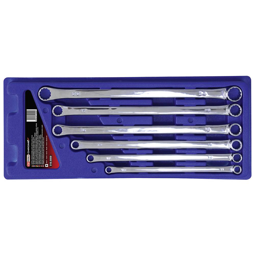 KS Tools 5180800 518.0800 Dubbele ringsleutelset Sleutelbreedte (metrisch) 10 - 24 mm