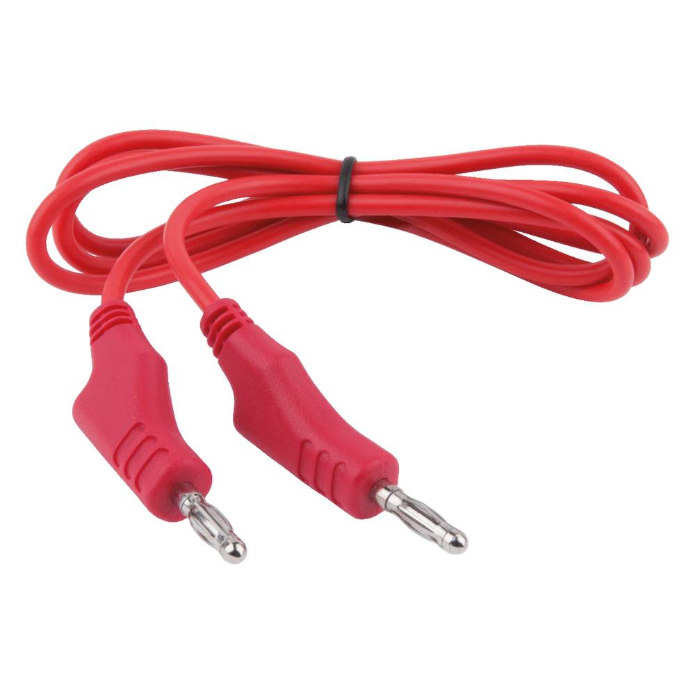 KS Tools 150.1667 Meetsnoer Banaanstekker 4 mm Banaanstekker 4 mm 1 m Rood 1 stuk(s)