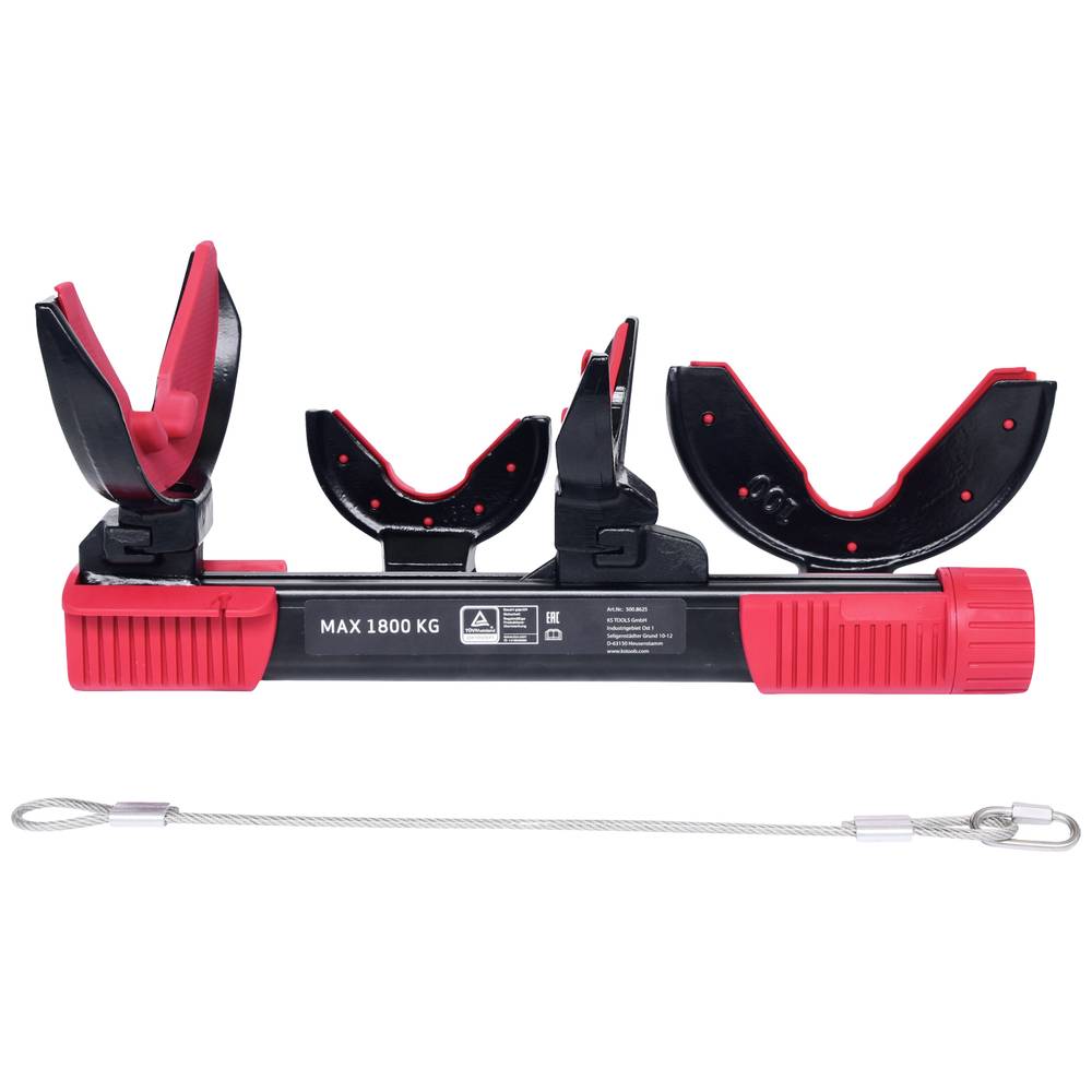 KS Tools 500.8625 Veerspanset, 6-delig, max. belasting 1800 kg