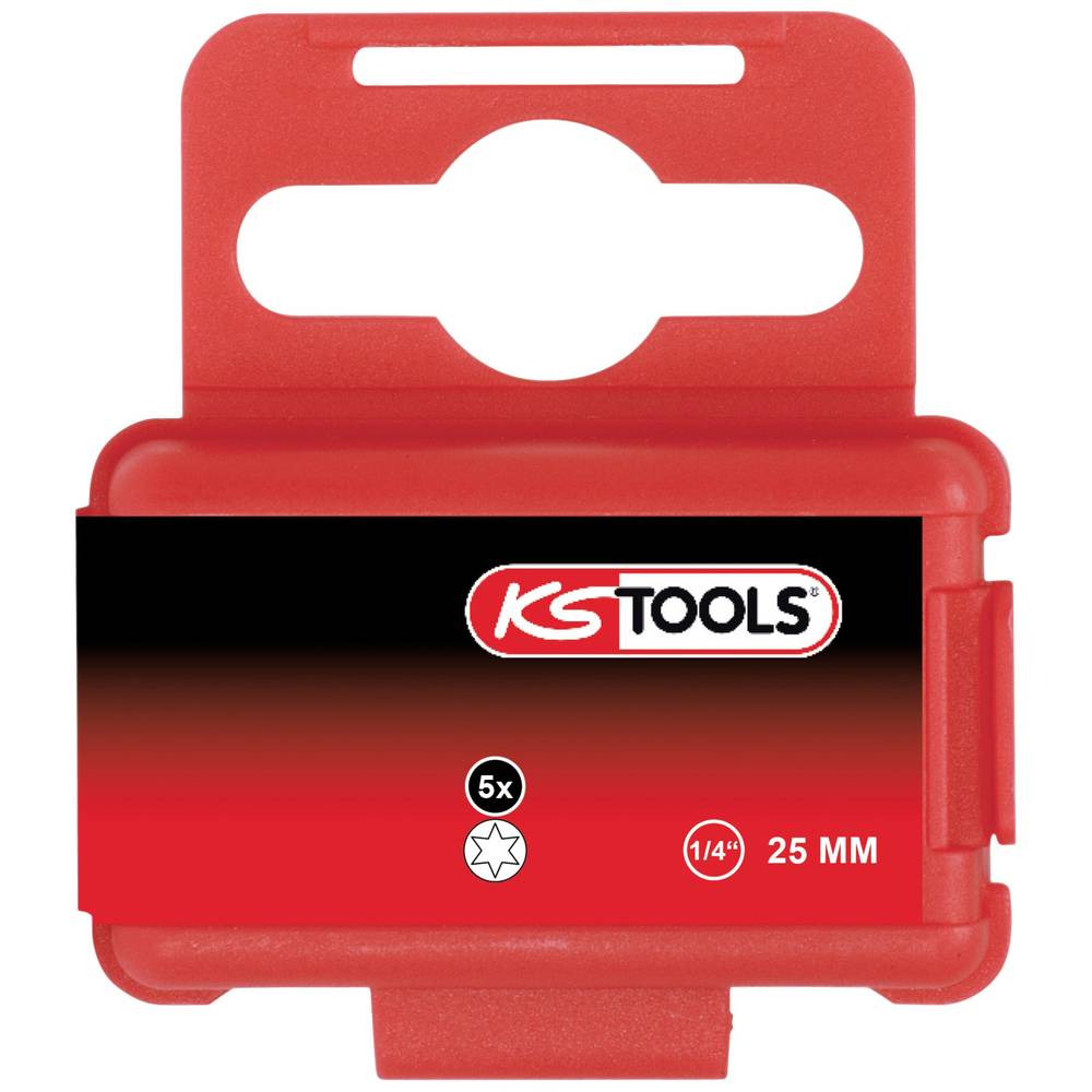 KS Tools 911.3500 9113500 Torx-bit T 40 Speciaal staal Vernikkeld C 6.3 5 stuk(s)