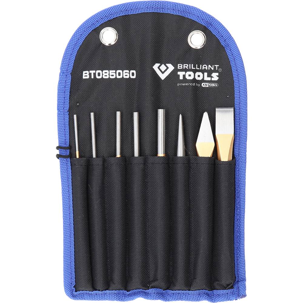 Brilliant Tools Beitel en spindrijver/doordrijver-set, 8-delig BT085060