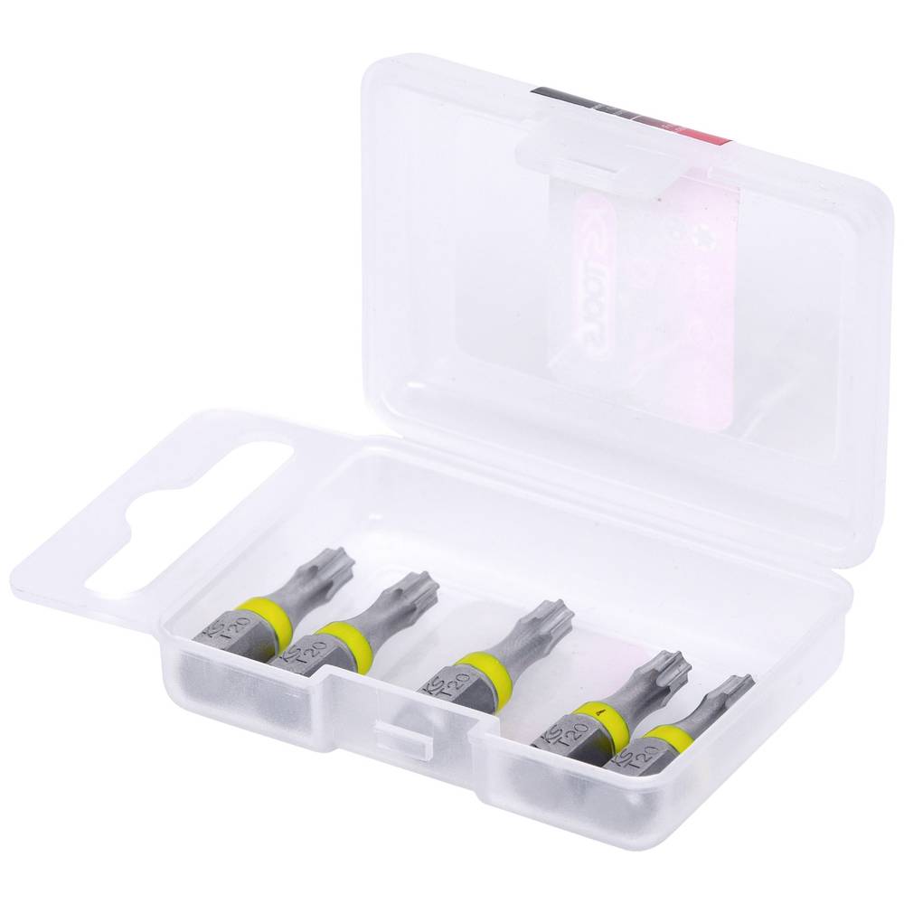 KS Tools 918.3516 9183516 Torx-bit T 20 Speciaal staal Vernikkeld C 6.3 5 stuk(s)