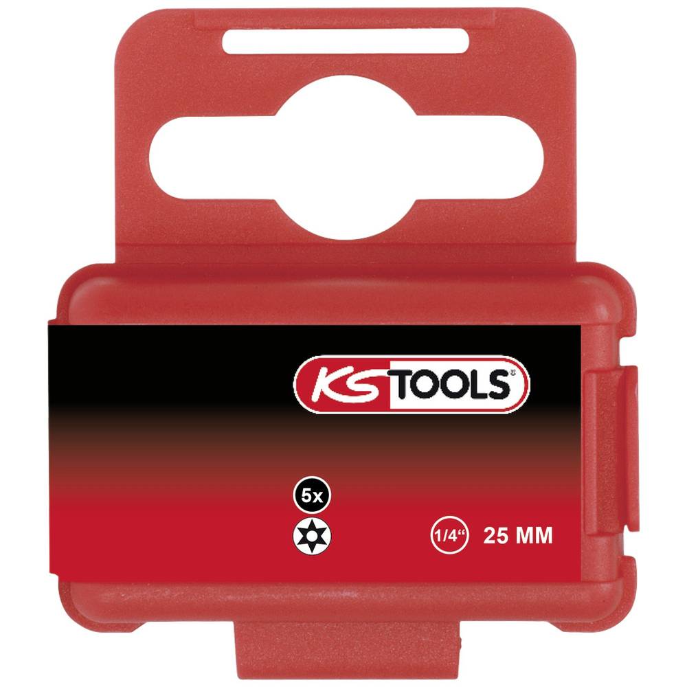 KS Tools 918.3626 9183626 Torx-bit TB 27 Speciaal staal Vernikkeld C 6.3 5 stuk(s)