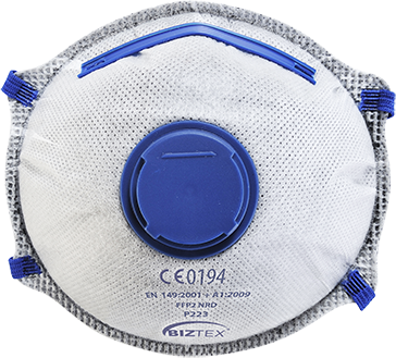 Plusjop FFP2 Koolstof Gevouwen Dolomite Masker