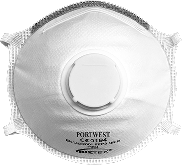 Plusjop FFP3 Lichtgewicht Dolomite Masker met ventiel