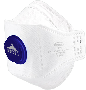 Plusjop EAGLE FFP2 Gevouwen Dolomite  Masker met Ventiel