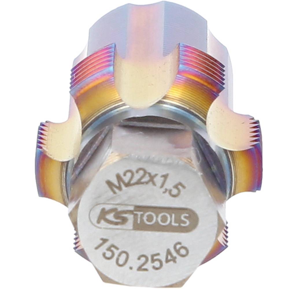 KS Tools 150.2546 Schroefdraad natapper M22 x 1.5 Speciaal gereedschapsstaal 1 stuk(s)