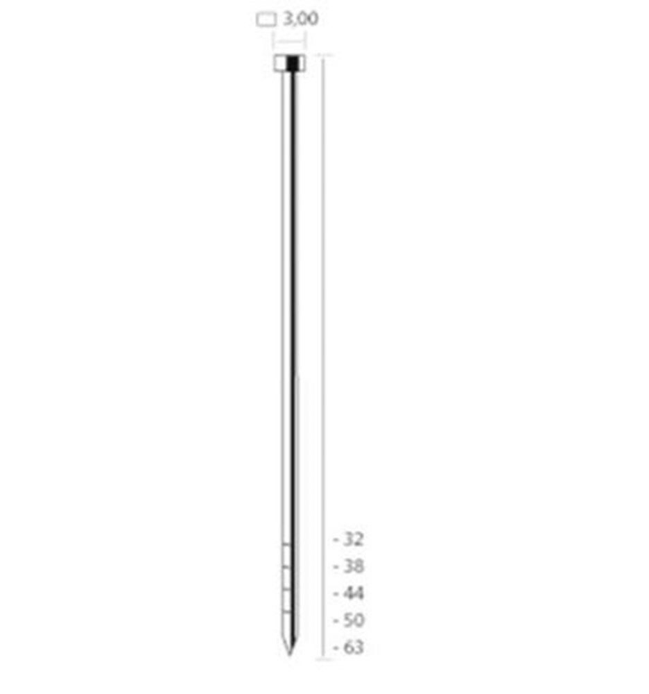 Algemeen Union nagel schuin 21gr. vz NA 38mm (2000st)