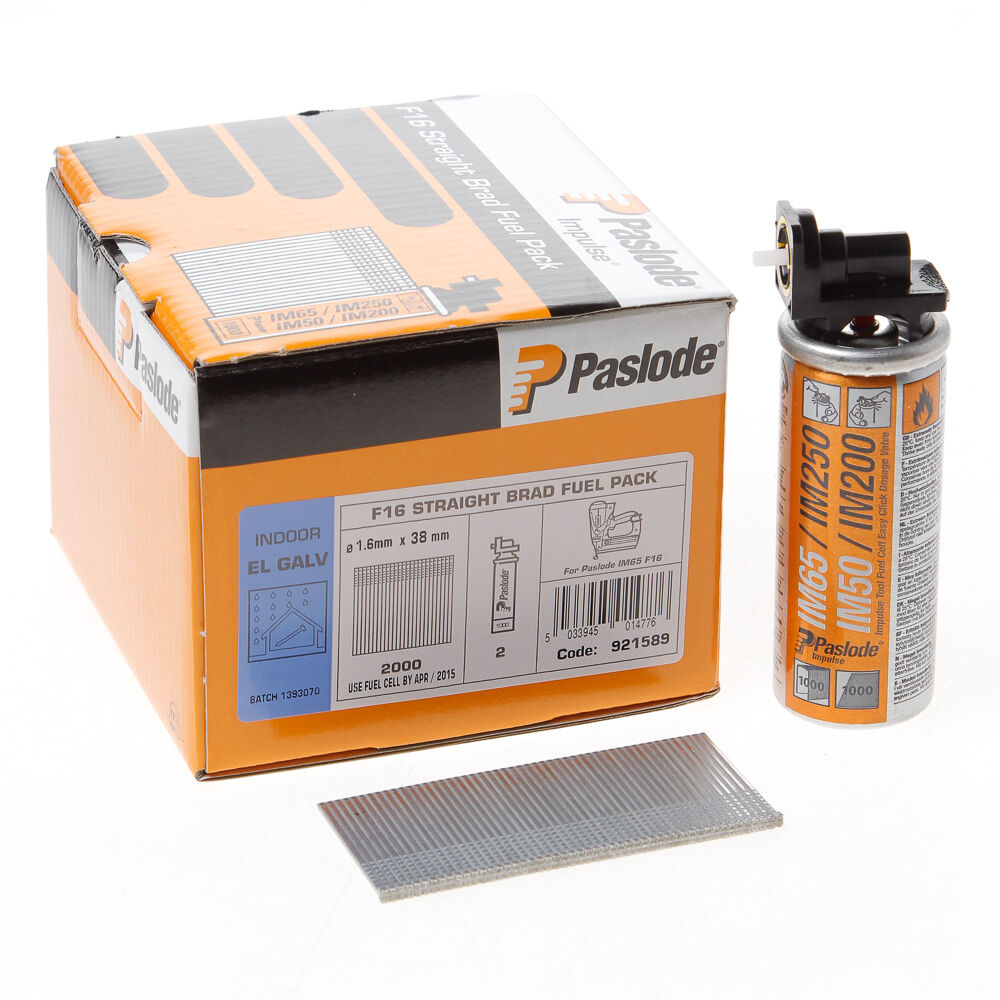 Paslode Nagels+gas im65 f16 38mm vz.2000st
