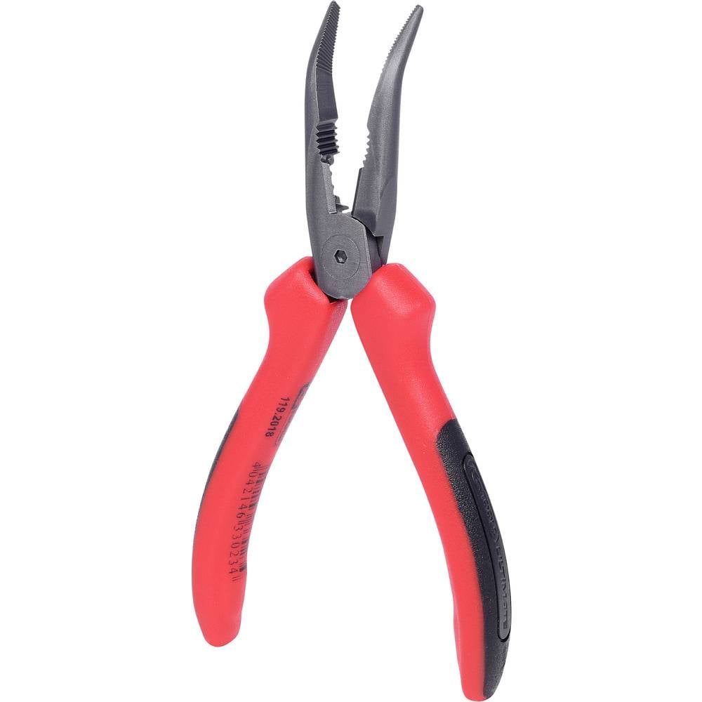 KS Tools 1192018 Platte rondbektang 45° gebogen Gereedschapsstaal 165 mm