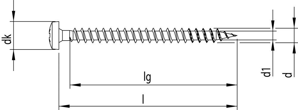 Heco SPNPL.SCHR.BP.PZ.CK 4.5X20/200