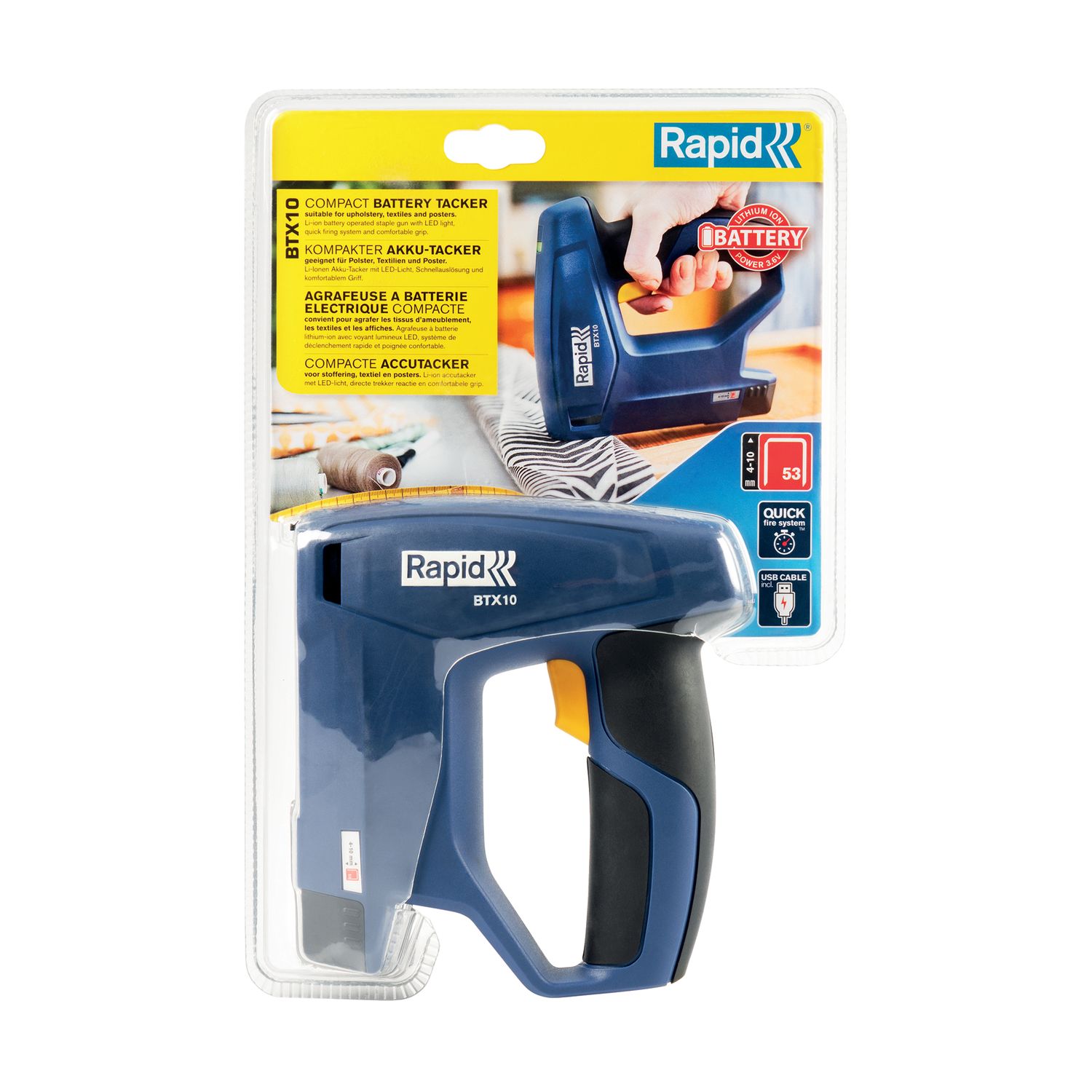 Rapid Accutacker Voor Dundraadnieten Nr. 53 (4-10 Mm)