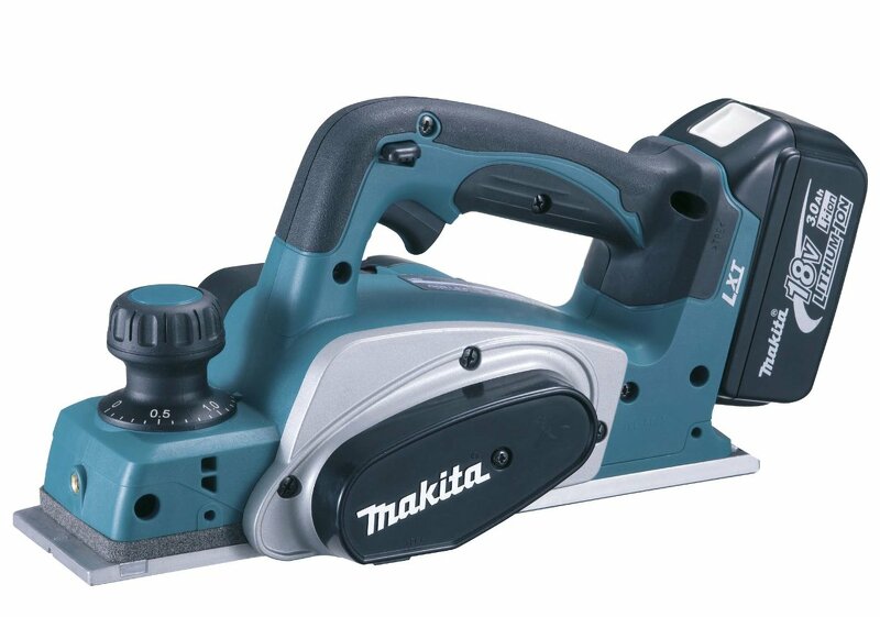 Makita DKP180RFJ 18V Li-Ion Accu Schaafmachine Set (2x 3.0Ah Accu) In Mbox - 82mm - 2mm
