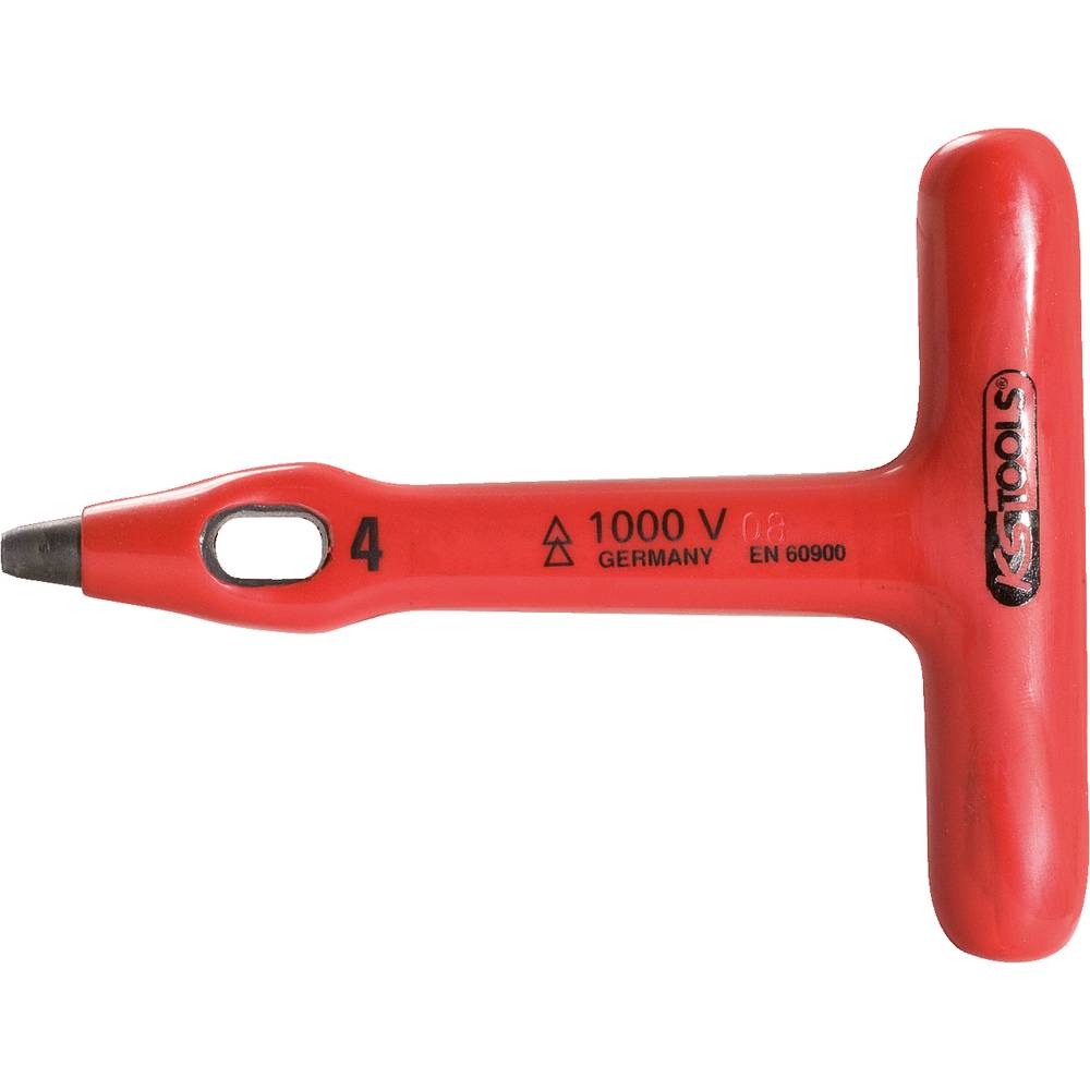 KS Tools 117.1649 Gatenijzer met isolatie, 100 mm (Ø x l) 4 mm x 100 mm