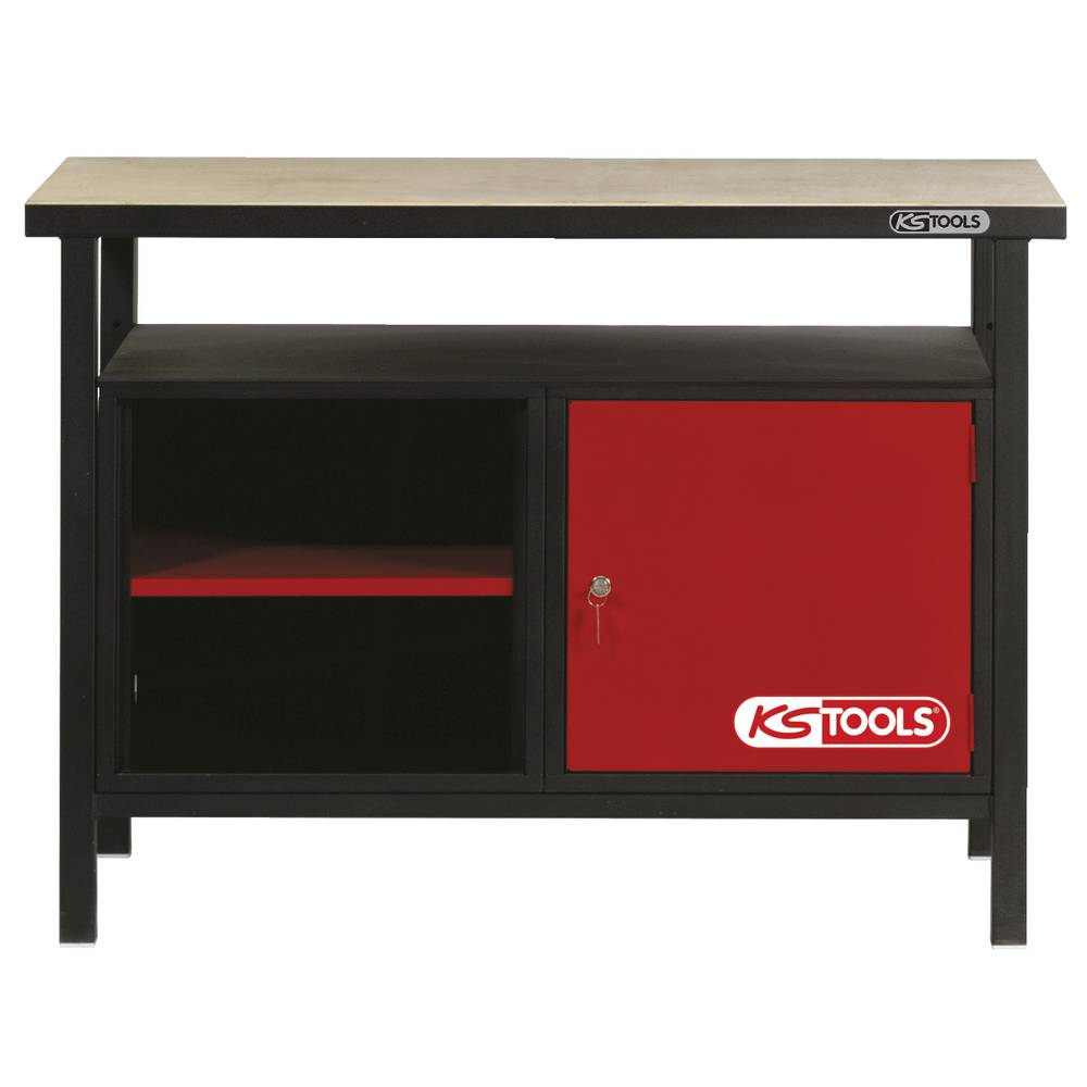 KS Tools 8650001 Werkbank met 1 deur, H840xB1200xT600mm (b x h x d) 1200 x 840 x 600 mm