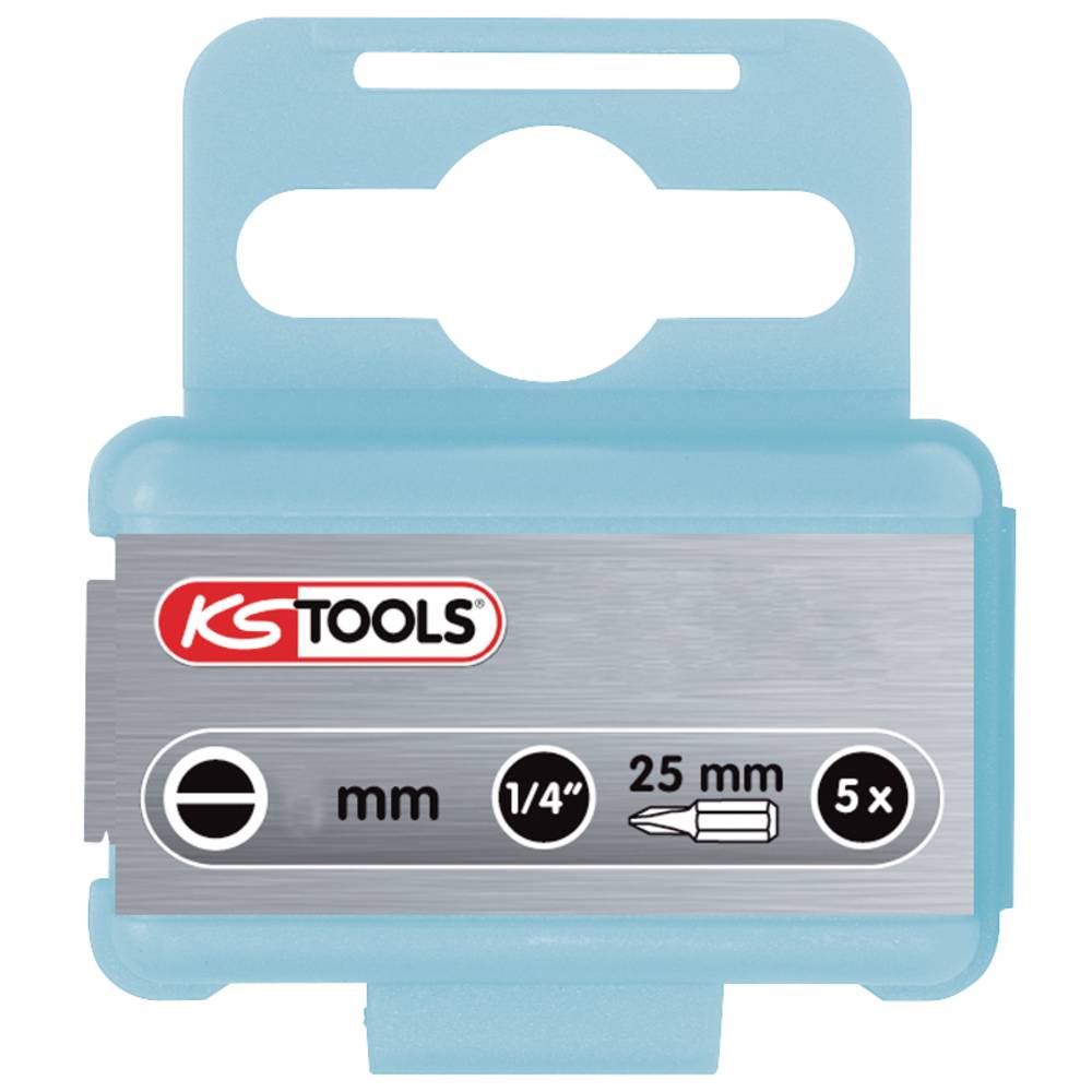 KS Tools 910.2233 Gleuf-bit 3 mm RVS V2A Roestvast C 6.3 5 stuk(s)