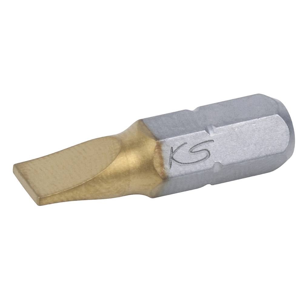 KS Tools 911.2635 Gleuf-bit 8 mm Gereedschapsstaal Titanium gecoat C 6.3 5 stuk(s)