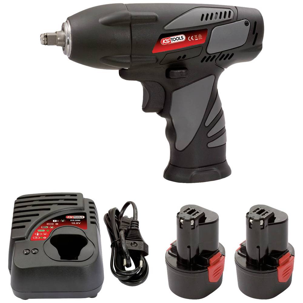 KS Tools 515.3516 5153516 Accu-slagmoersleutel 10.8 V Aantal meegeleverde accus: 2 2.0 Ah Li-ion