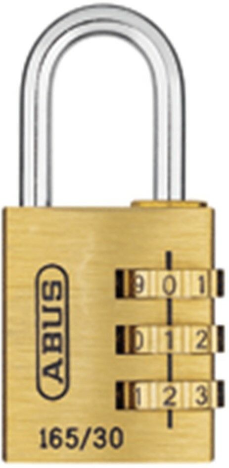 Onbekend Zahlenvorhangschloss 165 Schlosskörper-B.30,5mm MS Zahlenroll.3 ABUS